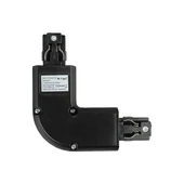 V-TAC L alakú tracklight sín csatlakozó, fekete - SKU 3528