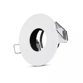 V-TAC GU10 LED spotlámpa keret, fehér billenthető lámpatest - SKU 3611