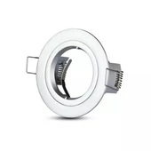 V-TAC Twist-To-Open GU10 LED spotlámpa keret, alumínium szürke fix lámpatest - SKU 3644