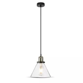 Vintage Glass Pendant Light Transparent ф180