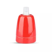 Porcelan Lamp Holder Fitting Red