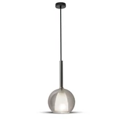 Pendant Light Modern Double Glass Gungray+White Ф180мм