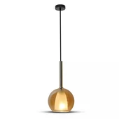 Pendant Light Modern Double Glass Amber+White Ф180мм
