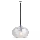 Pendant Light Diamond Cut Glass Transparent  Ф350мм