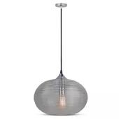 Pendant Light Diamond Cut  Black Glass Transparent  Ф350мм