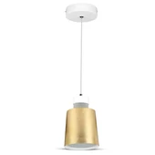 7W Led Pendant Light (Acrylic) - Gold Lamp Shade  120*190mm 3000K