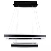 115W Soft Light Chandelier Dimmable Black 3000K