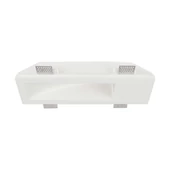 V-TAC beépíthető GU10 LED gipsz spotlámpa keret, egyes keret - SKU 6774