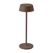 Corten table LED lamp, battery powered, 2W, touch dimmable, 3000K