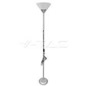 V-TAC 180 cm magas állólámpa, E27 foglalattal, ezüst házzal - SKU 7056