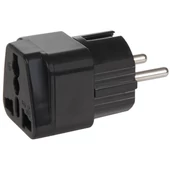 MCL multisocket átalakító, univerzális magyar angol UK, USA dugalj, fekete
