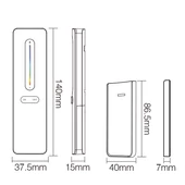 MiLight 1 zónás RGB+CCT fényerőszabályzó távirányító, fehér - C4-W