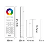 MiLight 8 zónás RGB+CCT fényerőszabályzó távirányító, fehér - C8-W