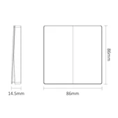 MiLight vezeték nélküli kettes kapcsoló - PUSH3-2