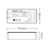 MiLight Smart 2in1 zónázható rádiófrekvenciás + Matter over WiFi vezérlő, 2 csatornás - SM2