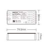 MiLight Smart 5in1 zónázható rádiófrekvenciás + Matter over WiFi vezérlő, 5 csatornás - SM5