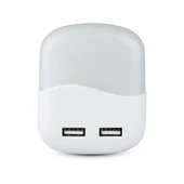 LED Night Light With USB Square 3000K