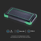 Power bank with Wireless charging and Solar panel, 10000mAh battery