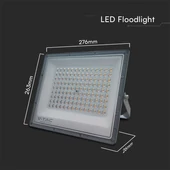 V-TAC RLE 100W LED reflektor, állítható színhőmérséklettel, szürke házzal - SKU 23615