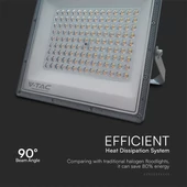 V-TAC RLE 100W LED reflektor, állítható színhőmérséklettel, szürke házzal - SKU 23615
