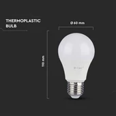 LED Bulb - SAMSUNG CHIP 10.5W E27 A60 Thermoplastic 4000K