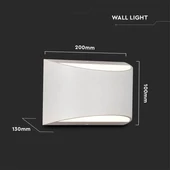 10W LED Wall Lamp With Bridgelux Chip White Body 4000K IP54