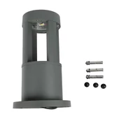 V-TAC 10W kültéri COB LED lámpa oszlop 25 cm, meleg fehér, szürke házzal, 100 Lm/W - SKU 128319
