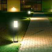 10W LED Bollard Lamp SAMSUNG CHIP Black Body IP65 6400K