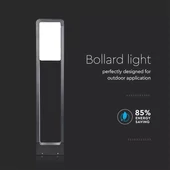 10W LED Bollard Lamp SAMSUNG CHIP Black Body IP65 6400K