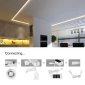 V-TAC 10W okos LED szalag szett, 5m, RGB - SKU 2583