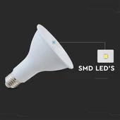 LED Bulb - SAMSUNG CHIP 11W E27 PAR30  Plastic 3000K