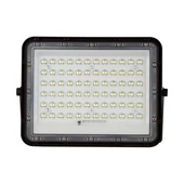 V-TAC 12000mAh napelemes LED reflektor 15W hideg fehér, 1200 Lumen, fekete házzal - SKU 7825