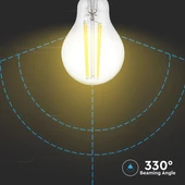V-TAC 12.5W E27 természetes fehér filament LED égő - SKU 7459