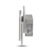V-TAC 12W beltéri szürke fali LED lámpa természetes fehér - SKU 8207