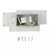 V-TAC 12W beltéri szürke fali LED lámpa természetes fehér - SKU 8207