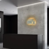V-TAC 12W beltéri szürke fali LED lámpa természetes fehér - SKU 8207