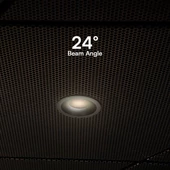 V-TAC COB LED 12W CCT méhsejt diffúzoros mélysugárzó, fekete, BridgeLUX chipes - SKU 23671