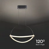 V-TAC 12W csillár O40cm flexibilis LED csővel, meleg fehér fénnyel - SKU 23434