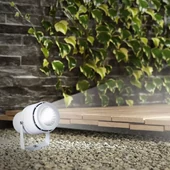 12W LED Garden Spike Lamp White Body Green