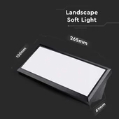 12W LED Landscape Outdoor Soft Light-Medium 6500K Black Body IP65