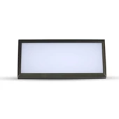 12W LED Landscape Outdoor Soft Light-Medium 6500K Black Body IP65