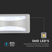 V-TAC 12W kültéri fali LED lámpa meleg fehér - SKU 8245