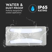 V-TAC 12W kültéri fali LED lámpa meleg fehér - SKU 8245