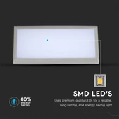 V-TAC 12W kültéri fali LED lámpa természetes fehér - SKU 8234