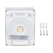 V-TAC 12W kültéri, fehér, szögletes fali LED lámpa meleg fehér - SKU 218334