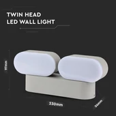 12W Led Wall Lamp Movable Green Body 3000K