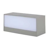 V-TAC 12W kültéri, téglatest alakú, fali LED lámpa hideg fehér - SKU 218244