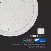 V-TAC 12W mennyezeti LED lámpa, mozgásérzékelővel, IP54, meleg fehér - SKU 937