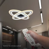 V-TAC 130W Dekoratív ovális mennyezeti lámpa, fényerőszabályozható, CCT - SKU 15360