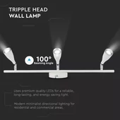 V-TAC 13.5W fehér mennyezeti LED lámpa meleg fehér - SKU 8270